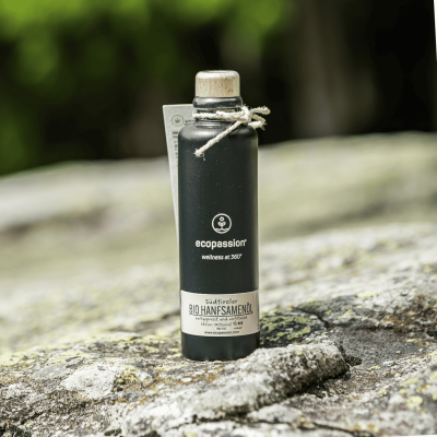 ecopassion® OLIO DI SEMI DI CANAPA BIO DELL’ALTO ADIGE Limited Edition  (200 ml) – IT BIO 013